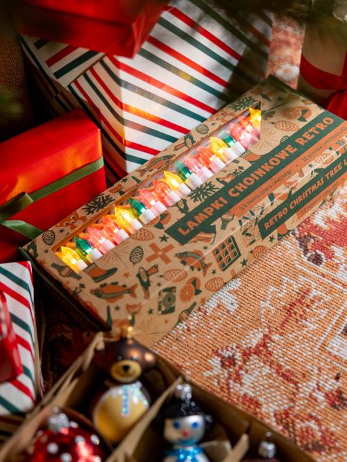 Lampki choinkowe retro - kolorowe