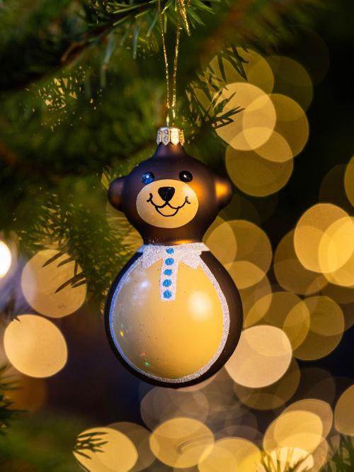 Bombka retro - Miś brązowy