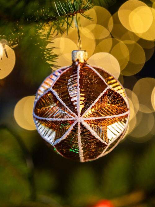 Bombka retro - abażur pomarańczowy