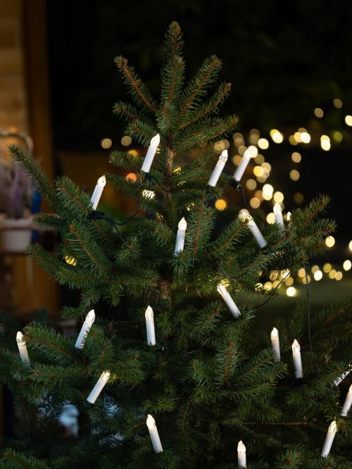 Lampki choinkowe retro - transparentne