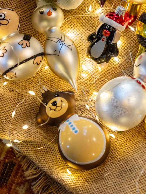 Bombka retro - Miś brązowy