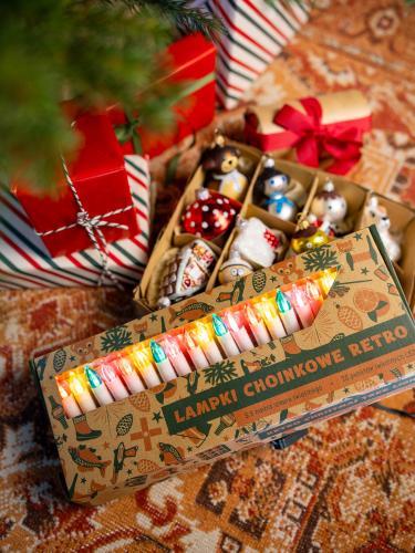 Lampki choinkowe retro - kolorowe