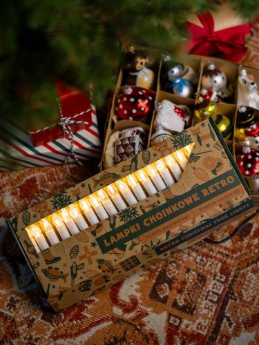 Lampki choinkowe retro - transparentne