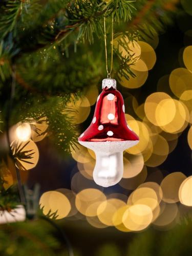 Bombka retro - muchomorek wysoki kapelusz