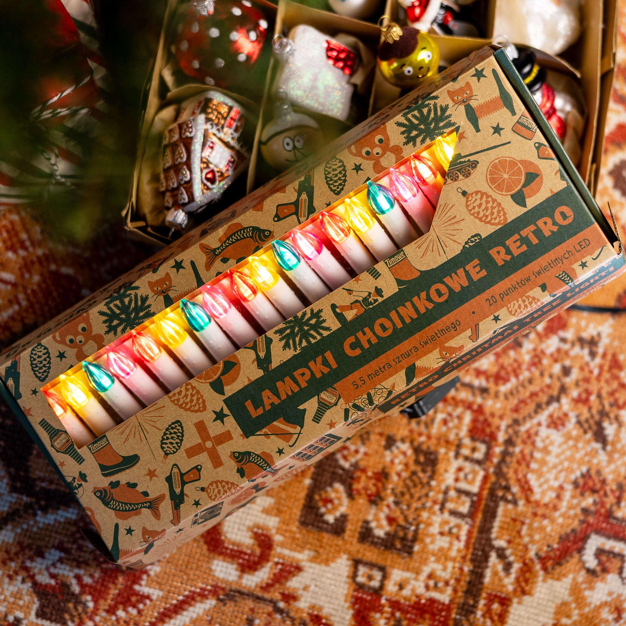 LAMPKI CHOINKOWE RETRO